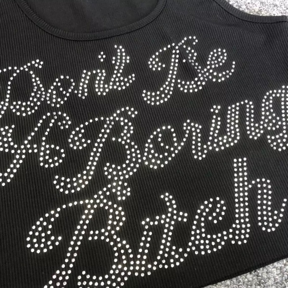 *SOLD OUT* Rhinestone Cropped Top